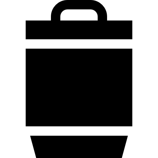 Garbage Basic Straight Filled icon