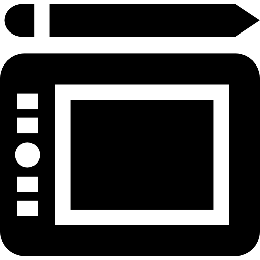 tablette Basic Straight Filled Icône