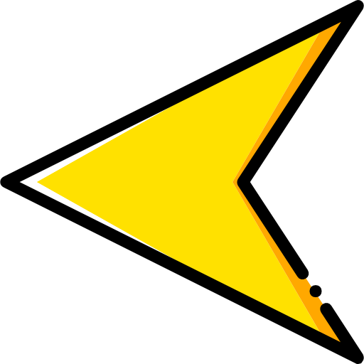 freccia sinistra Basic Miscellany Yellow icona