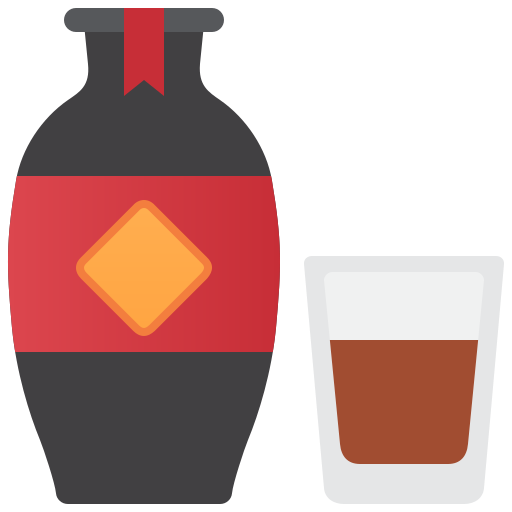 napój alkoholowy Amethys Design Flat ikona