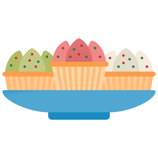 cupcakes Amethys Design Flat icoon