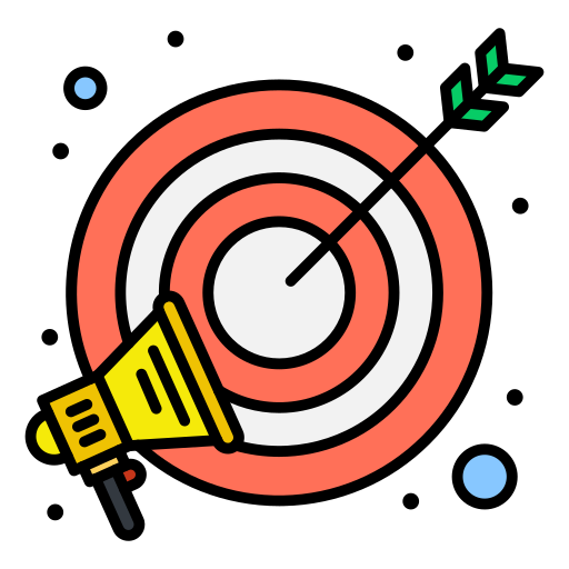 Target Flatart Icons Lineal Color icon