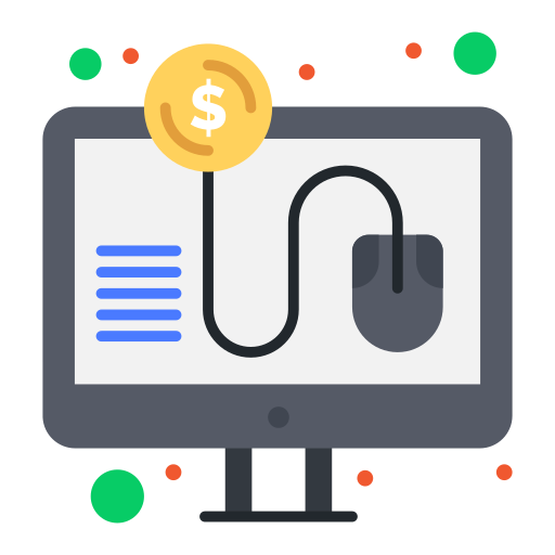 pay per click Flatart Icons Flat icon