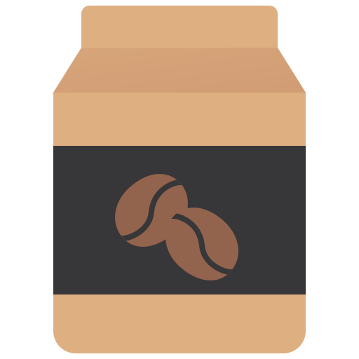 bolsa de cafe Amethys Design Flat icono