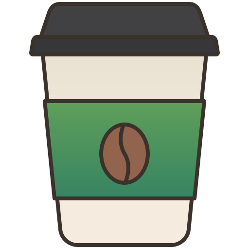 커피 컵 Amethys Design Lineal Color icon