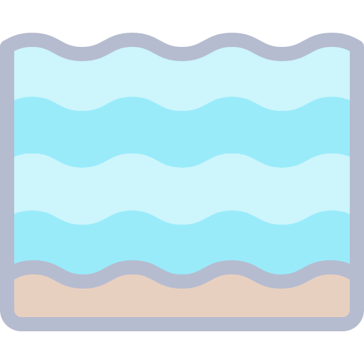 Море Detailed color Lineal color иконка