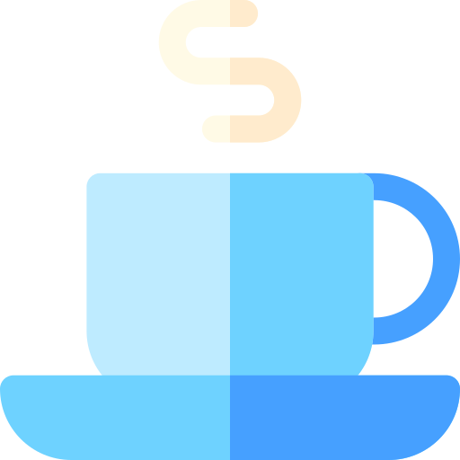tazza di caffè Basic Rounded Flat icona