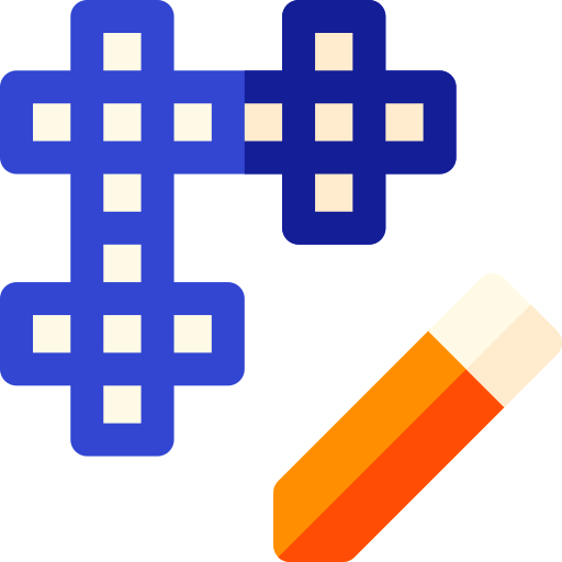 crucigrama Basic Rounded Flat icono