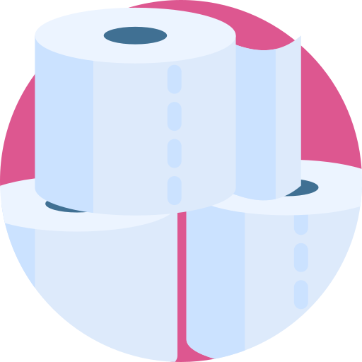 Туалетная бумага Detailed Flat Circular Flat иконка