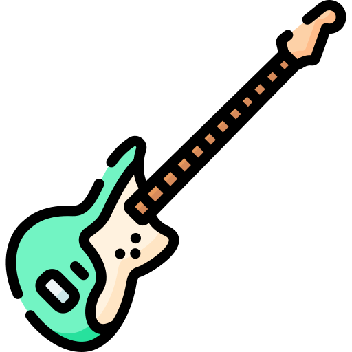 gitara basowa Special Lineal color ikona