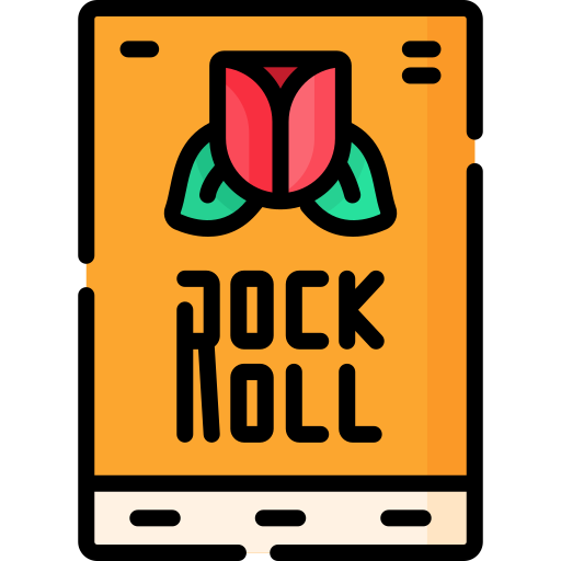 Rock and roll Special Lineal color icon