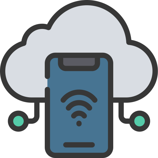 mobile cloud Juicy Fish Soft-fill icon