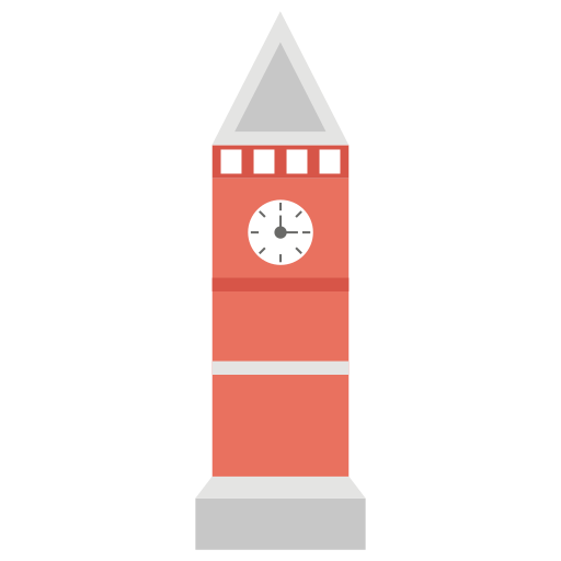 Часовая башня Generic Flat иконка