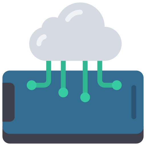 cloud computing Juicy Fish Flat icona
