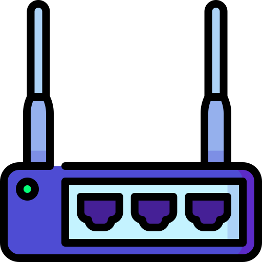 wlan router Special Lineal color icon