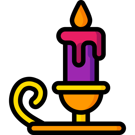 Candlestick holder Basic Miscellany Lineal Color icon
