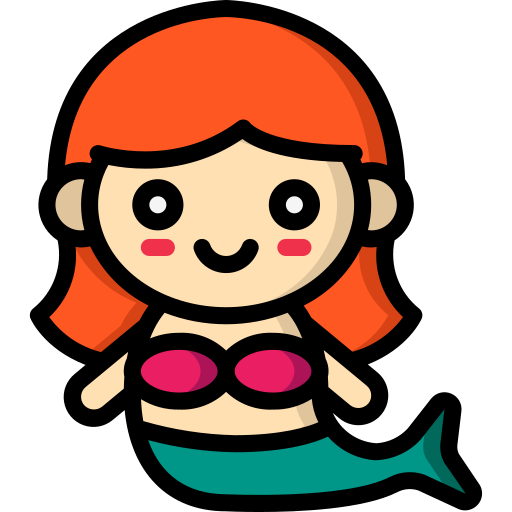 Mermaid Basic Miscellany Lineal Color icon
