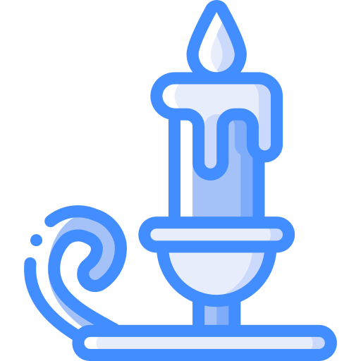 Candlestick holder Basic Miscellany Blue icon