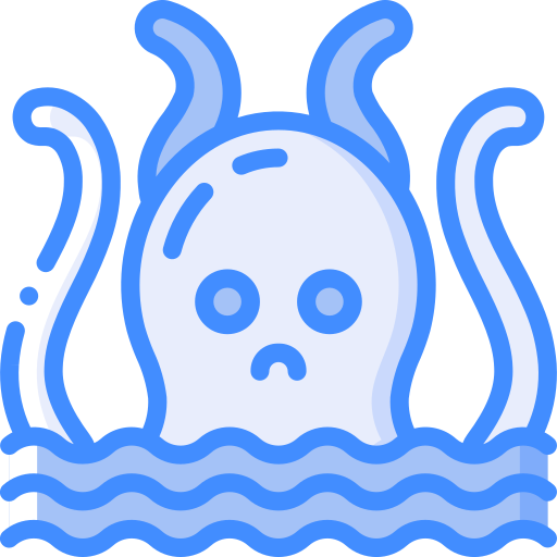 kraken Basic Miscellany Blue Ícone