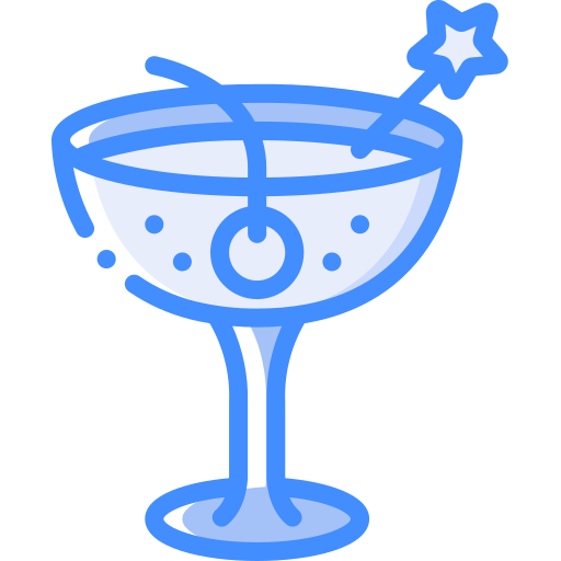 Cocktail Basic Miscellany Blue icon