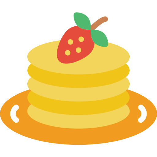 Pancakes Basic Miscellany Flat icon