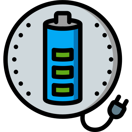 bateria cargada Basic Miscellany Lineal Color icono