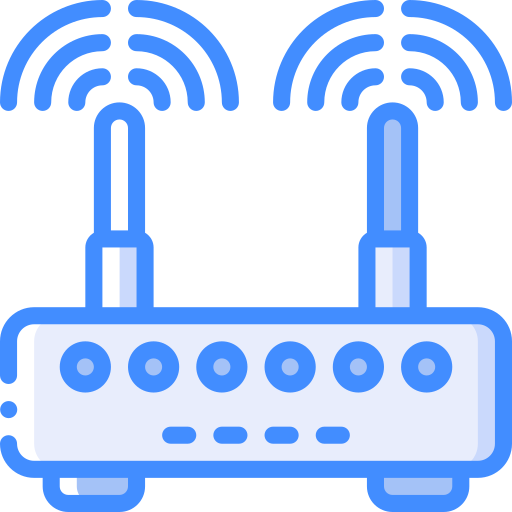 router Basic Miscellany Blue icoon