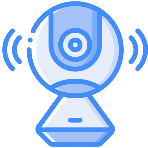webcam Basic Miscellany Blue icoon