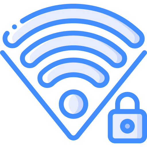 wifi Basic Miscellany Blue icoon