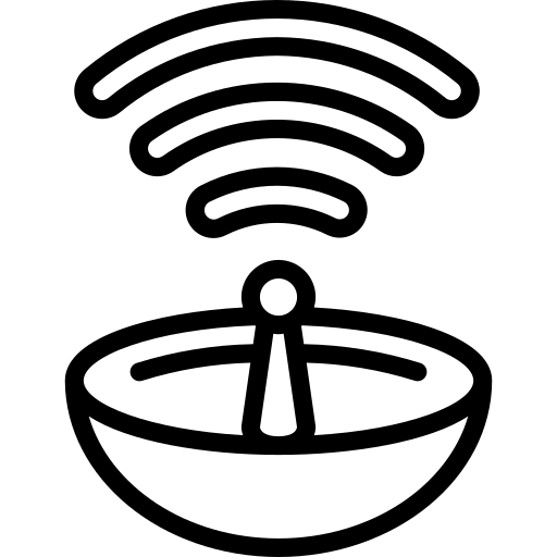 satellite Basic Miscellany Lineal Icône