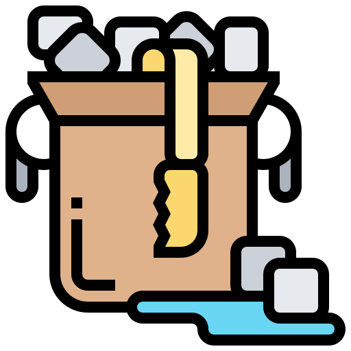 Ice bucket Meticulous Lineal Color icon