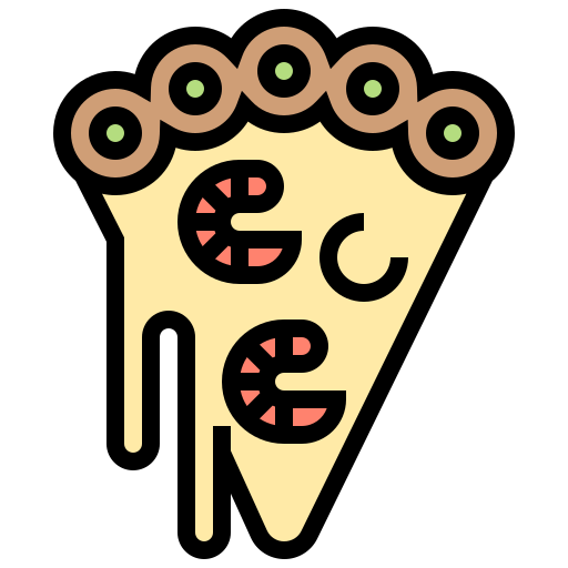pizza Meticulous Lineal Color icono