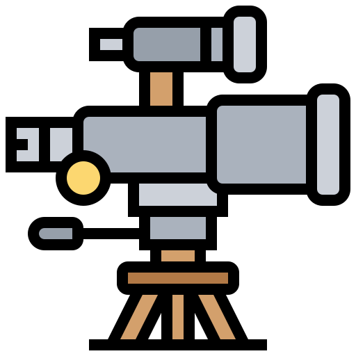Telescope Meticulous Lineal Color icon