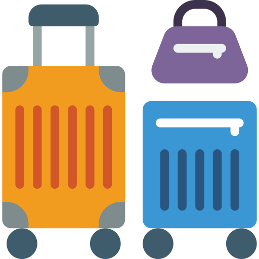 Suitcases Basic Miscellany Flat icon