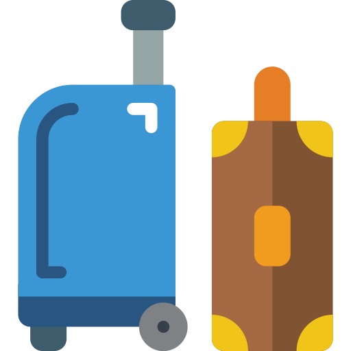 Suitcases Basic Miscellany Flat icon