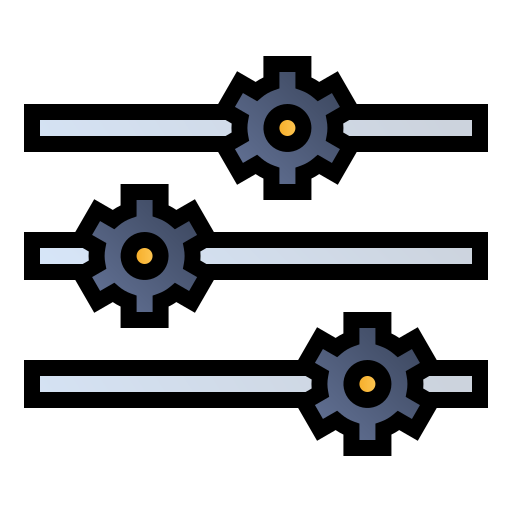 Settings Generic Lineal Color Gradient icon