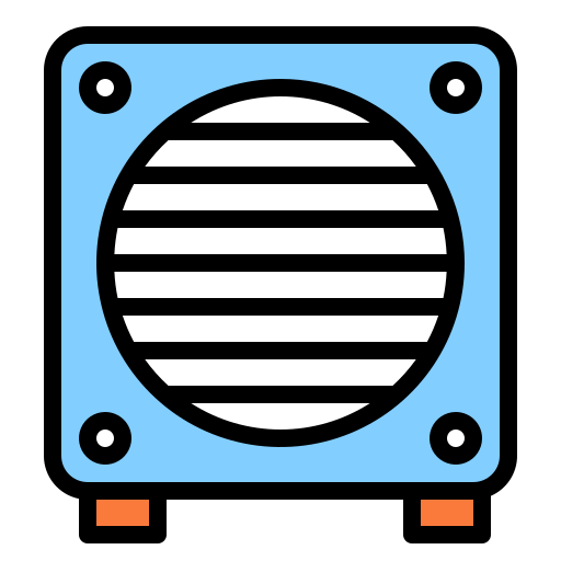 aire acondicionado Generic Outline Color icono