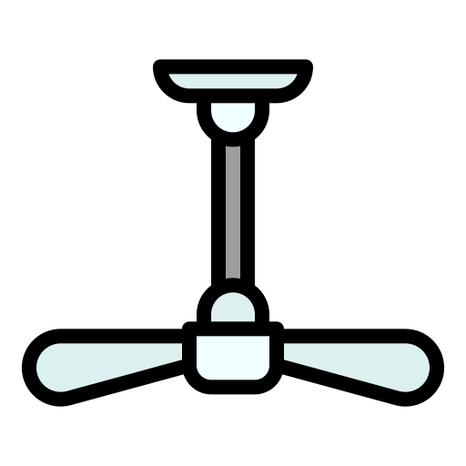 Ceiling fan Generic Outline Color icon