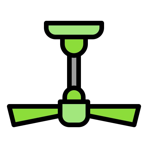 Потолочный вентилятор Generic Outline Color иконка