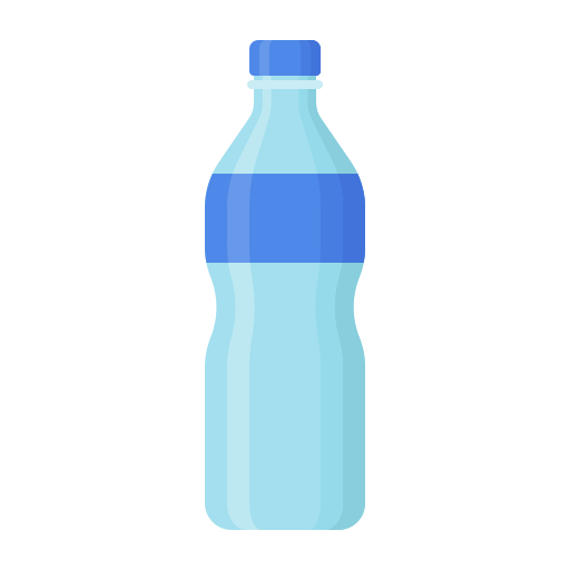 botella de plástico Generic Flat icono