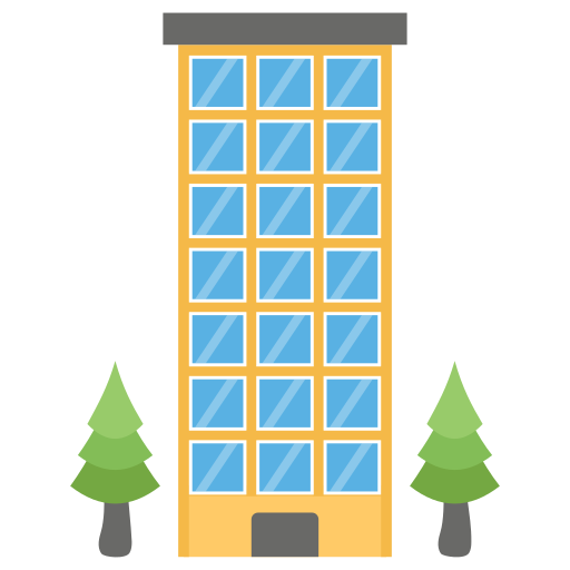 edificio de oficinas Generic Flat icono