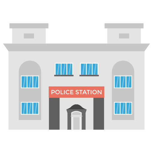 estación de policía Generic Flat icono
