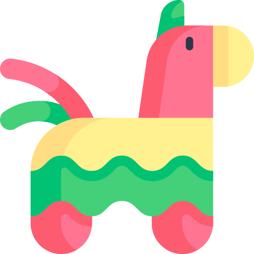 piñata Kawaii Flat icono