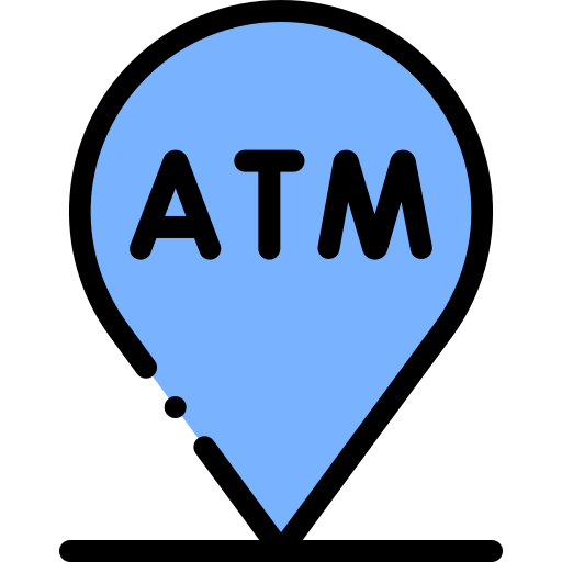 atm Detailed Rounded Lineal color Ícone