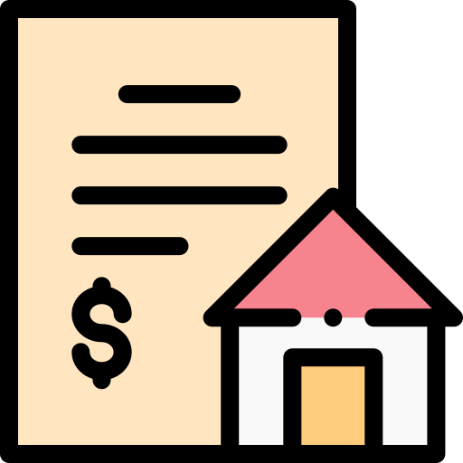Mortgage Detailed Rounded Lineal color icon