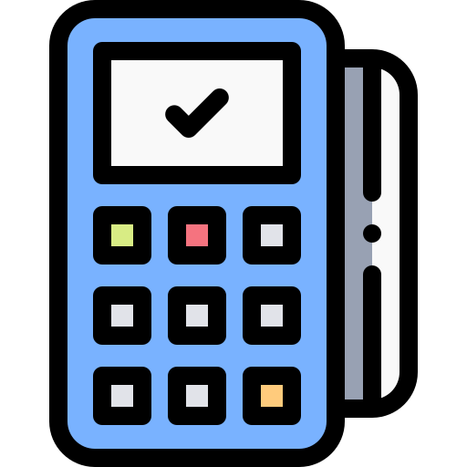 Point of service Detailed Rounded Lineal color icon