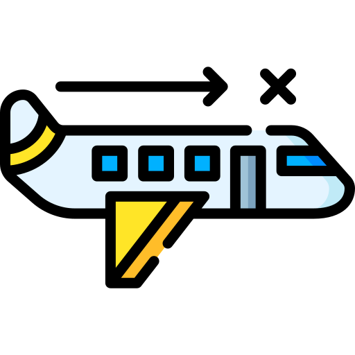 Самолет Special Lineal color иконка