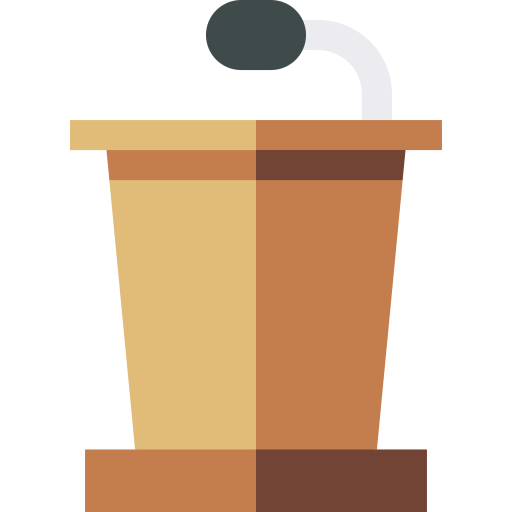 podium Basic Straight Flat icon