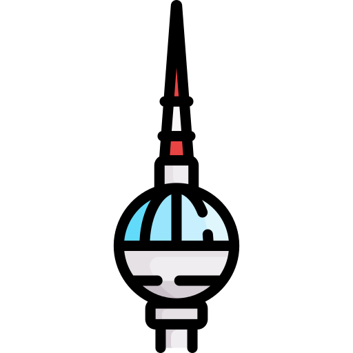 fernsehturm 베를린 Special Lineal color icon