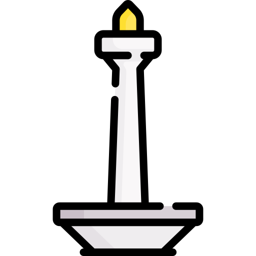 インドネシアの国定記念物 Special Lineal color icon